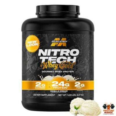 Nitrotech 100% Whey Gold 2,28kg – Muscletech – Vanille