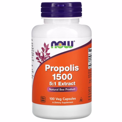 NOW Propolis 1500 | 100 Capsules | Immunité